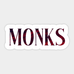 Monks - Simple Typography Style Sticker